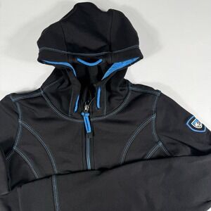 Kuhl Mountain Culture Women's Small Fleece Full Zip Hoodie Jacket‎ Thumb Holes